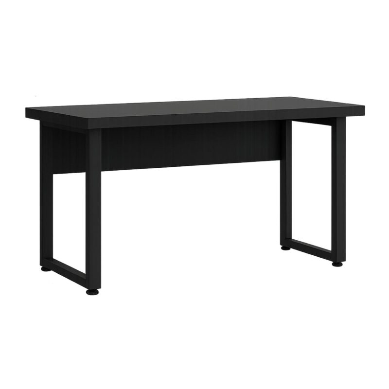 Mesa Escritório PÉ QUADRO – 1,20×0,60m – S/ Gavetas – PRETO / PRETO – 26001 CADEIRAS RENOVA 2