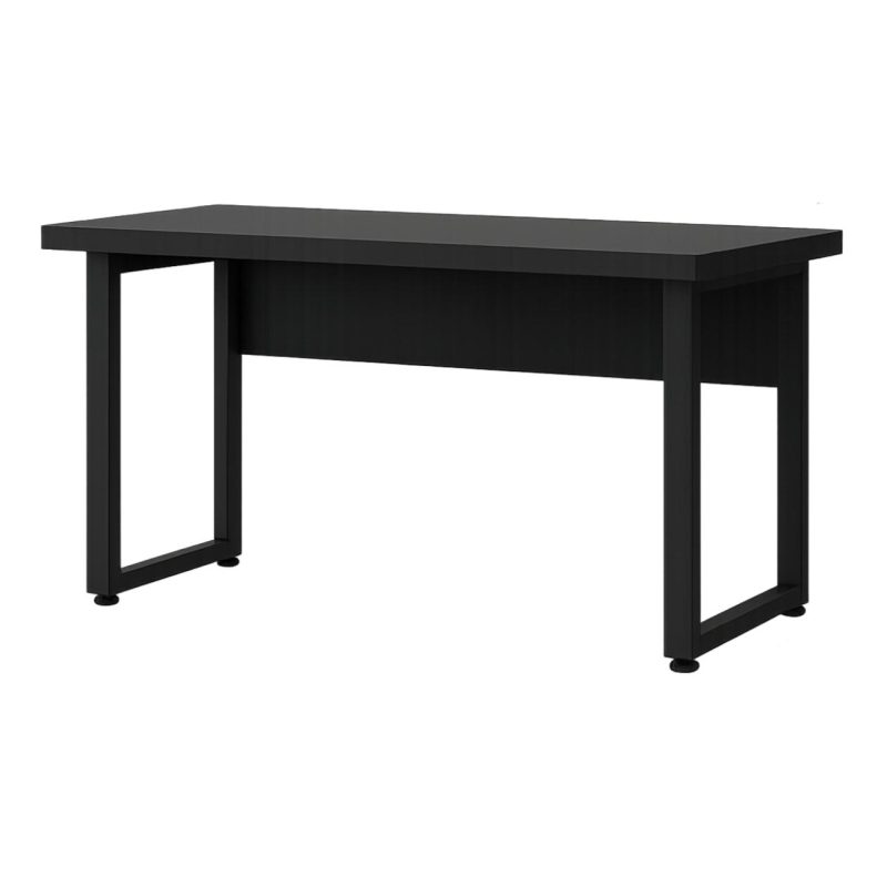 Mesa Escritório PÉ QUADRO – 1,50×0,60m – S/ Gavetas – PRETO / PRETO – 26002 CADEIRAS RENOVA 4