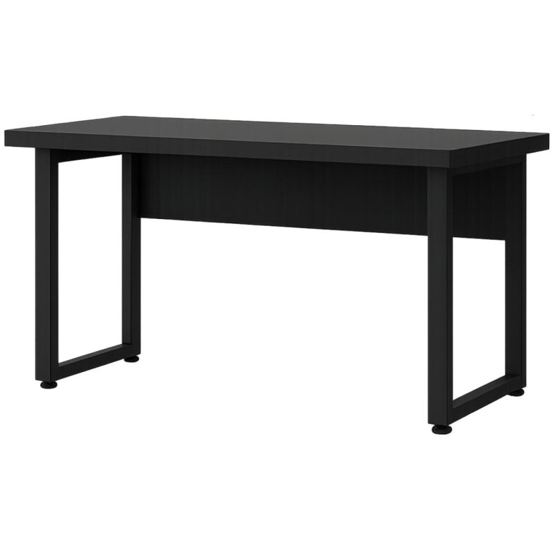 Mesa Escritório PÉ QUADRO – 1,70×0,70m – S/ Gavetas – PRETO / PRETO – 26003 CADEIRAS RENOVA 4