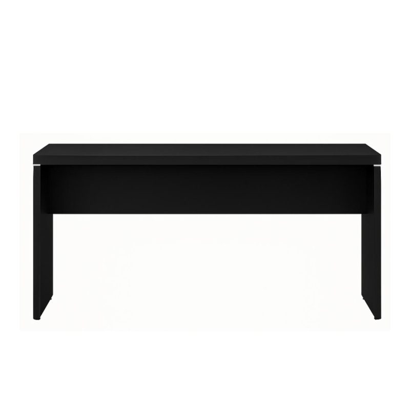 Mesa Escritório 1,50×0,60m – S/ Gavetas – PRETO/PRETO – 26006 CADEIRAS RENOVA 3
