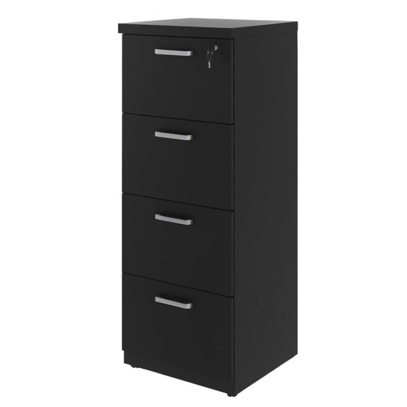 Arquivo de Madeira para Pasta Suspensa com 4 Gavetas – MDP PRETO – 26035 CADEIRAS RENOVA 3