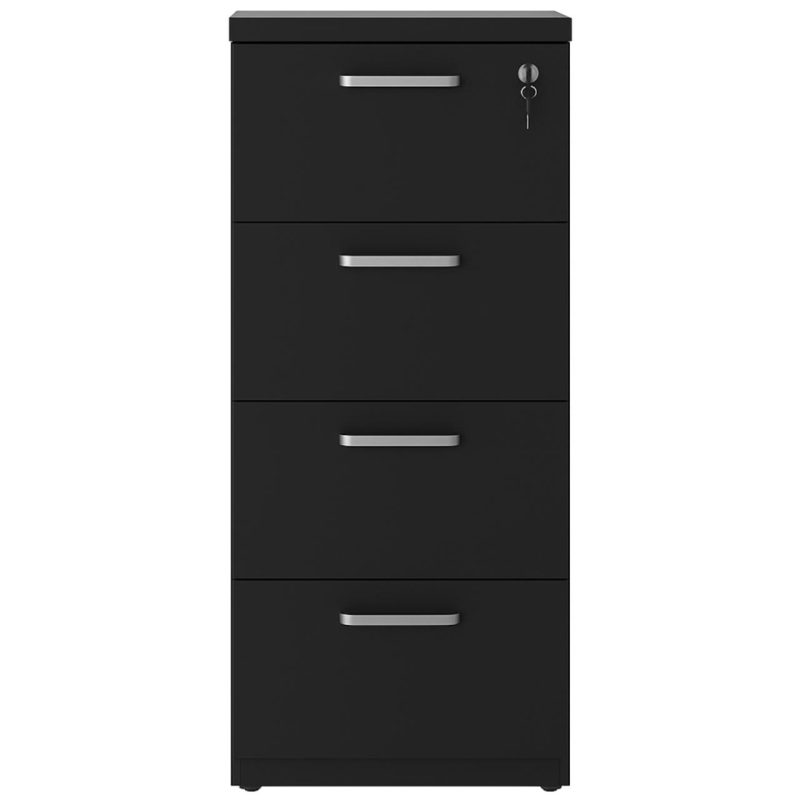 Arquivo de Madeira para Pasta Suspensa com 4 Gavetas – MDP PRETO – 26035 CADEIRAS RENOVA 7