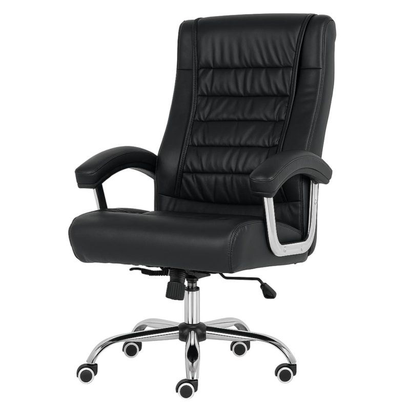 Poltrona LUXO IMPORTADA Concha Dupla Syncron – Couríssimo Preto – 30017 CADEIRAS RENOVA 5