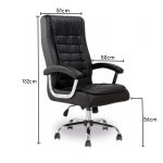 Poltrona LUXO IMPORTADA Concha Dupla Syncron – Couríssimo Preto – 30017 CADEIRAS RENOVA 16