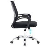 Cadeira para Escritório Tela OZY com Braço – Cor Preta – 30055 CADEIRAS RENOVA 10