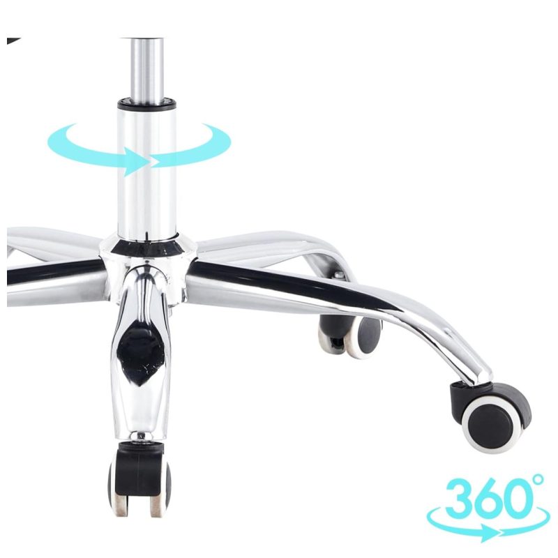 Cadeira para Escritório Tela OZY com Braço – Cor Preta – 30055 CADEIRAS RENOVA 7