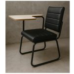 Poltrona Universitária TRIX Estofada com Prancheta Fixa – Corino Preto – 35121 CADEIRAS RENOVA 15